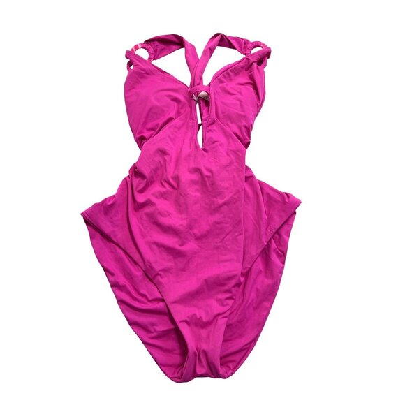 Becca Color Code Ring One Piece Swimsuit in Pink Flambe